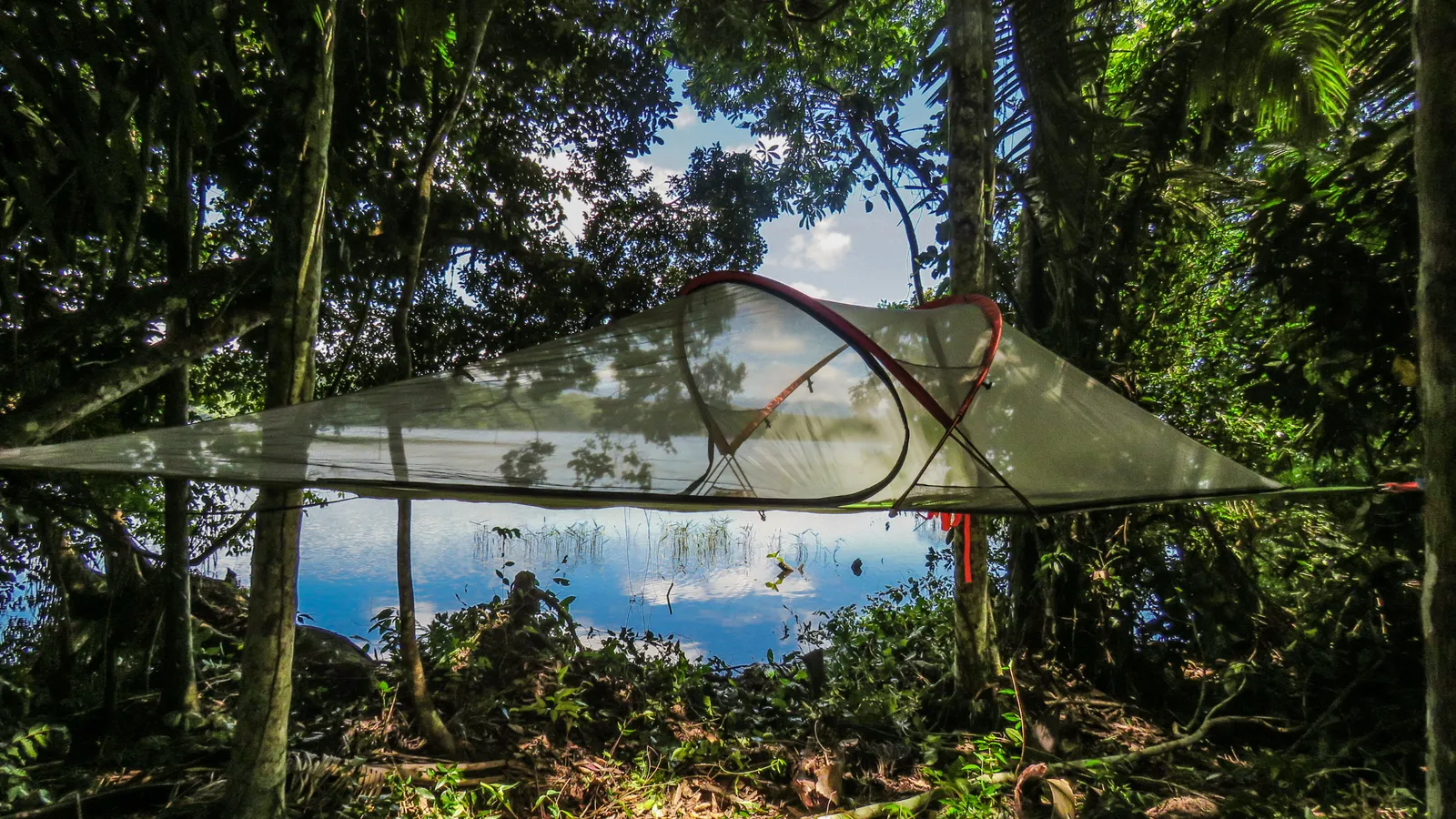 Hanging tents in Madidi National Park