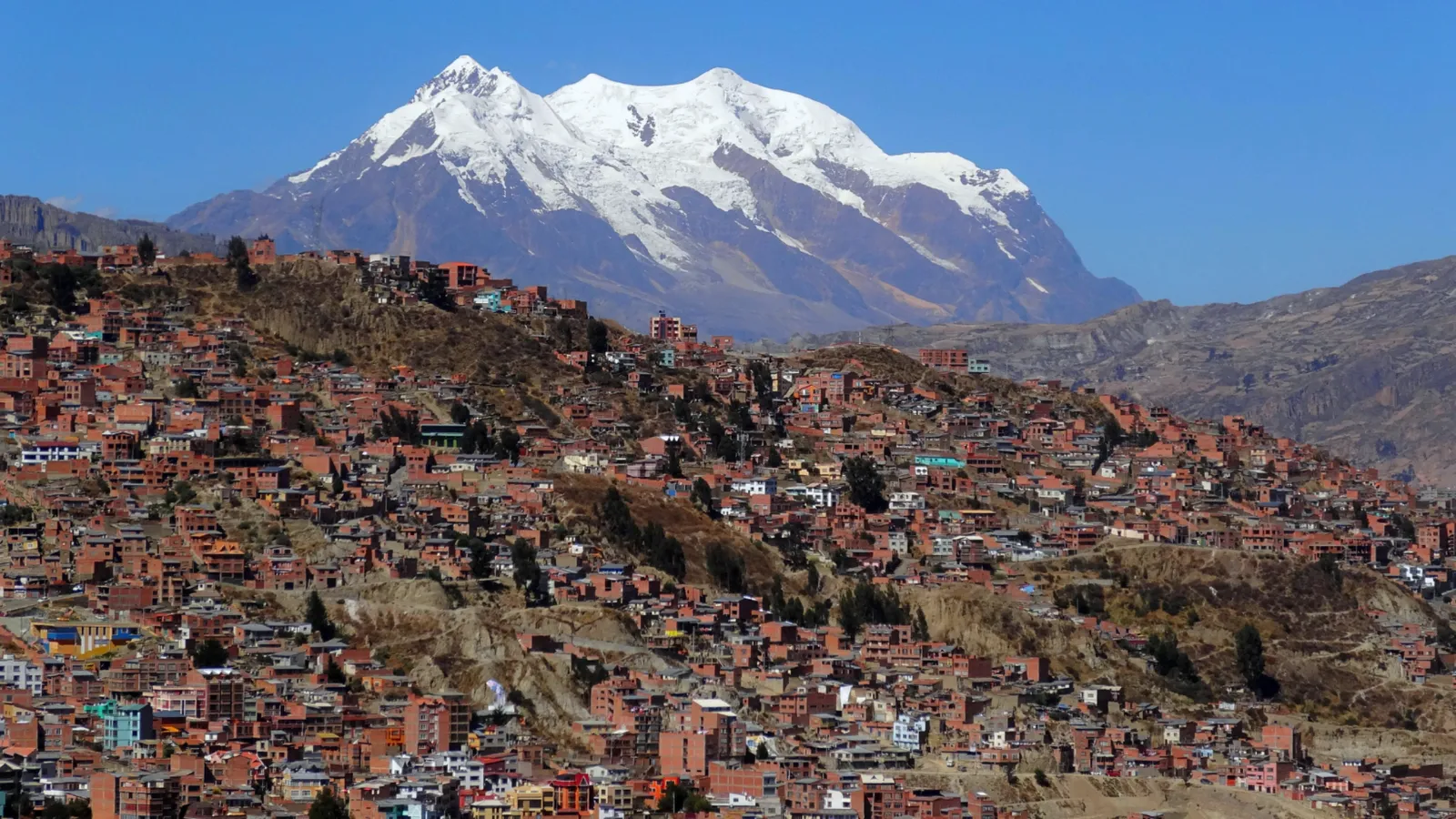 Illimani mountain La Paz