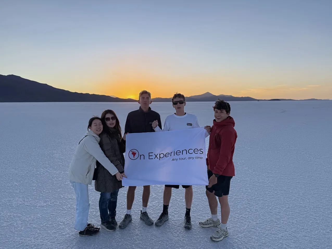 Sunset Over the Salt Flats