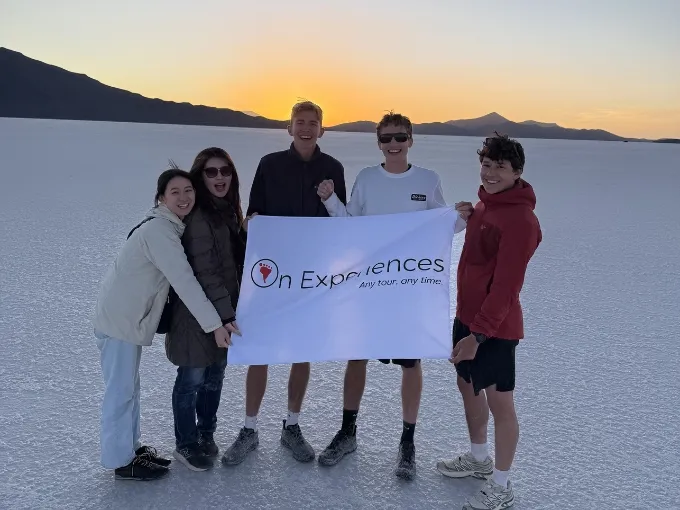 Sunset Over the Salt Flats