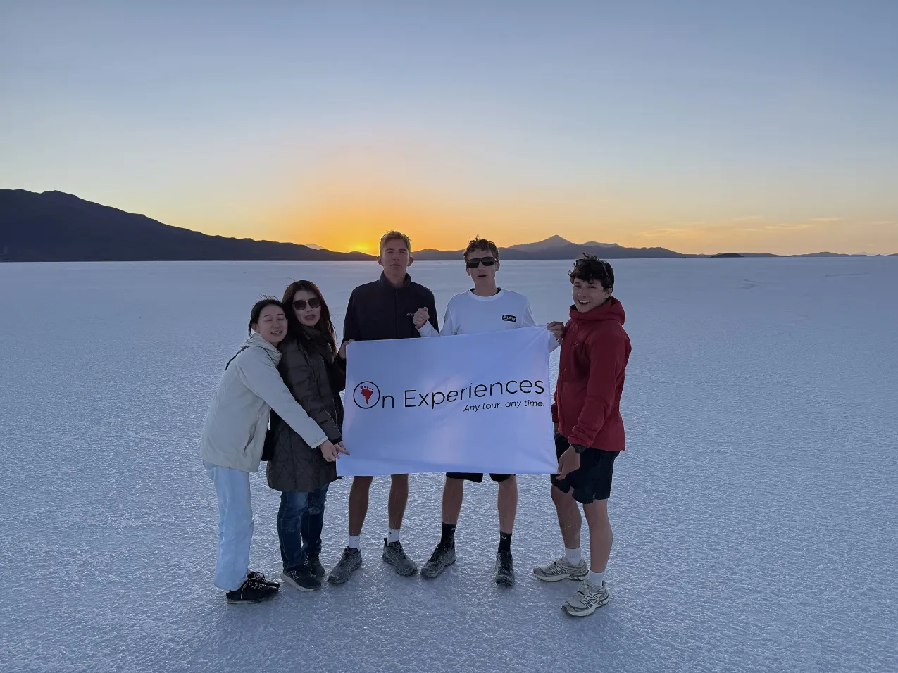 Sunset Over the Salt Flats